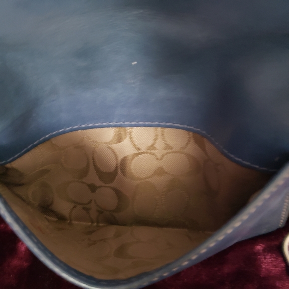 Vintage Coach Leather Est. 1941 Wallet Blue - Picture 7 of 9